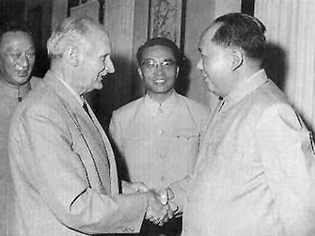 老照片：毛泽东和蒙哥马利
