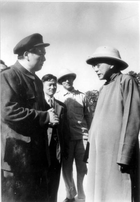 老照片：1949年9月张元济应毛泽东之邀同游天坛